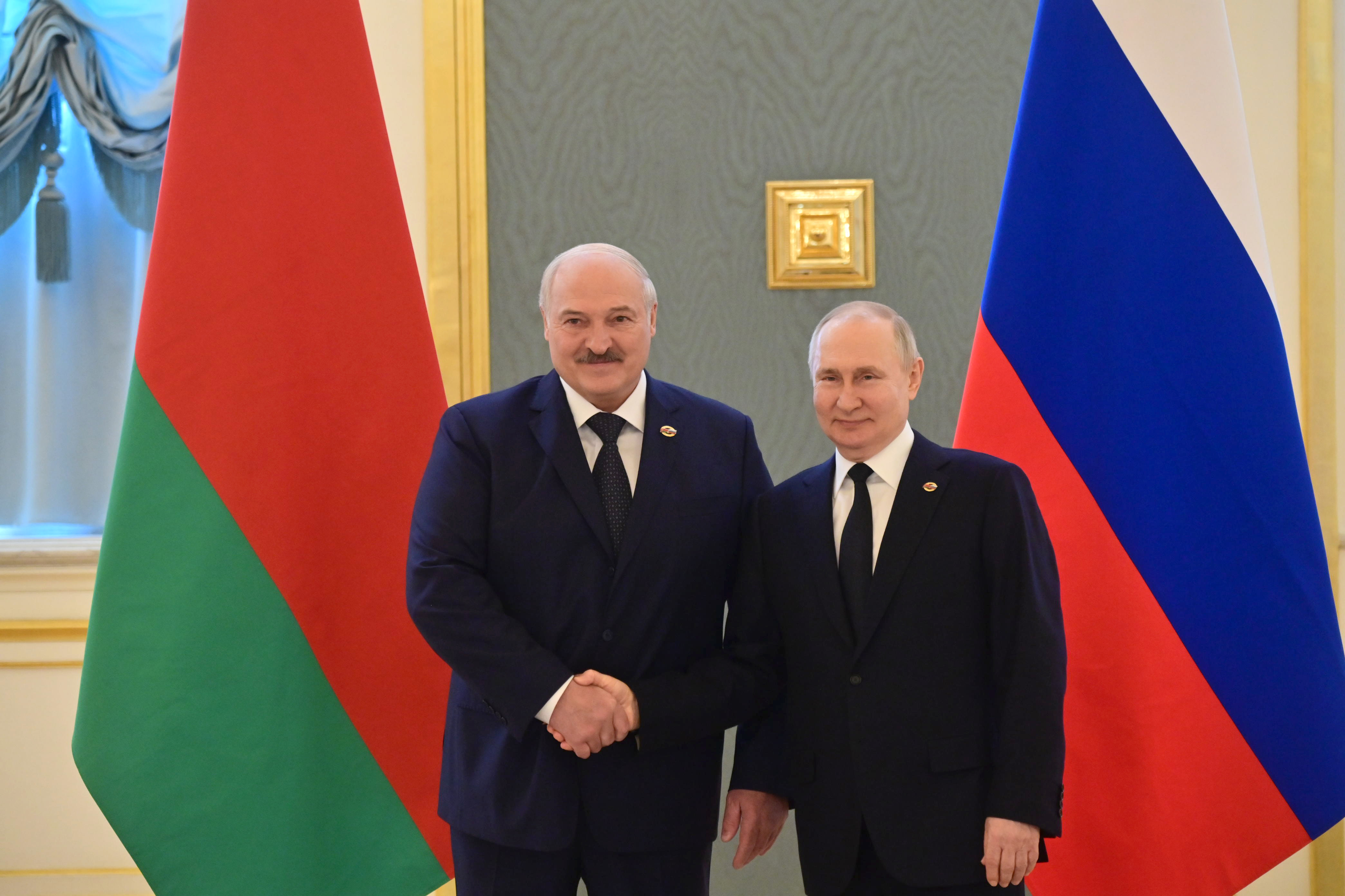 Alexander Lukashenko and Vladimir Putin Source: Press Service of the President of the Republic of Belarus 